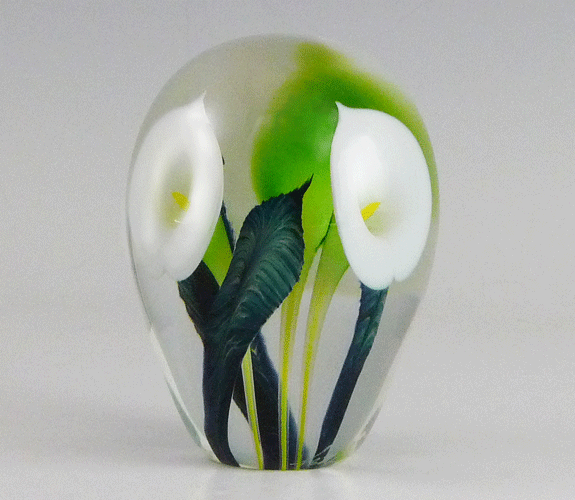 Scott Bayless - White Calla Lily Paperweight